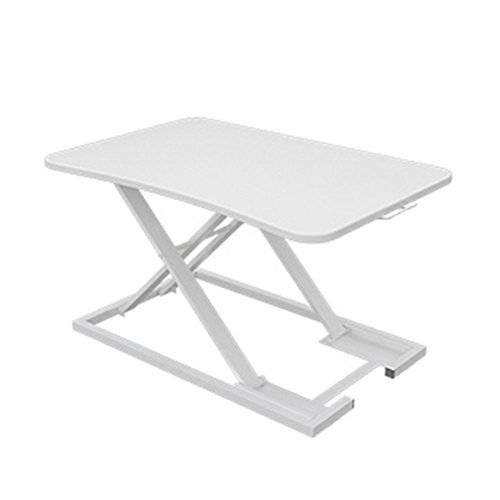 Mesa HUO Stand-up Escritorio de la Computadora Escritorio Plegable Portátil Elevable Soporte Soporte Trabajo Stand 47 * 73 * 6-40 cm Multifuncional (Color : Blanco)