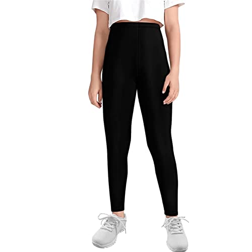 Belidome Girls Legging Tight Long Pants for Dance Sports Casual School-Kids Toddler Size 4-13Y