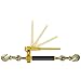 Peerless Ratchet Style Folding Handle Load Binder with 2 Grab Hooks - 12,000 lbs. Safe Working Load (for 1/2