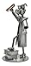 STEEMO Schraubenm&auml;nnchen Figur: Bachelor Akademiker Master Hochschulabsolvent Geschenk - Metall-Deko, Stahl, grau, 12x10x18 cm