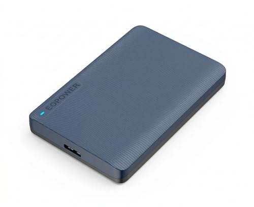 Eopower �O�t��HDD 2.5�C���` �|�[�^�u���n�[�h�f�B�X�N 1TB USB3.2(Gen1) 3.0�Ή� �e���r�^�� PC�Ή� Windows Mac �����^ �R���p�N�g�݌v �o�X�p���[�쓮