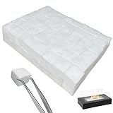 PRITOK 96-Piece Ceramic Wool Sponge for Bioethanol Fireplaces: 2x2x2cm Ceramic Wool Wick Replacement Fiber Wick, Extend Fire Life and Burn Time for Indoor Tabletop Fire Pits and Fireplaces