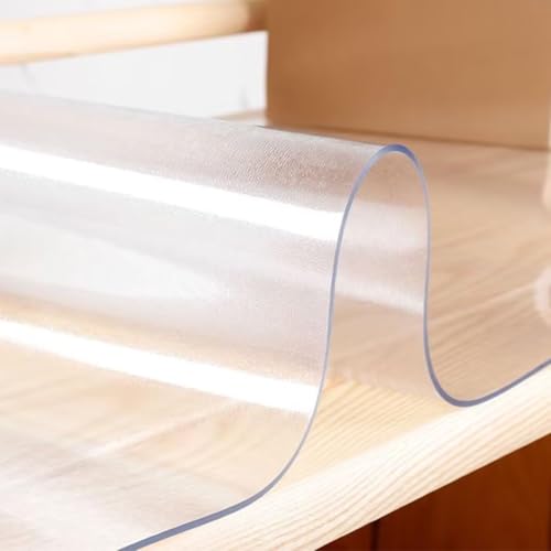 OKUAKI �e�[�u���N���X ���� �G���{�X���H ����1mm 75*130cm PVC �e�[�u���}�b�g �N���A �r�j�[�� ���� �ϔM ����h�~ ���L �e�[�u���J�o�[ �������H �h�� �@���� �p�� �R�� �h�L �k�݂Ȃ� ����Ȃ� �䏊 �H�� �_�C�j���O�}�b�g