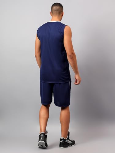 Image of Vector X VBB-100 Men's Sleeveless Basketball Volleyball Football Team Jersey and Shorts Set Combo, Breathable Moisture-Wicking Unisex Sports Active Wear Active Wear for Running Training Men Women