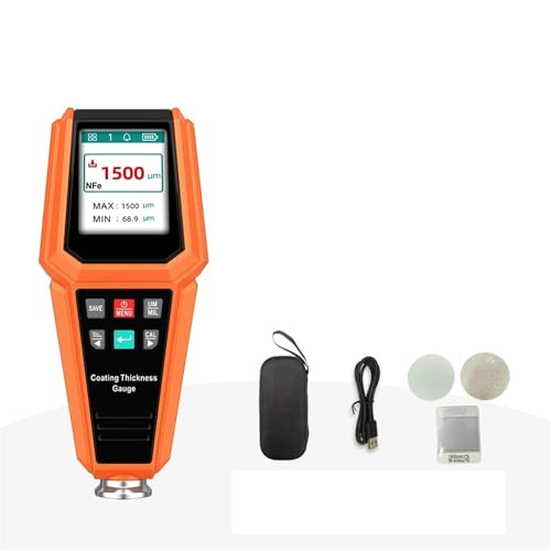 Grosorímetro recargable de alta precisión para medición de recubrimientos FE/NFE, rango 0-1500 um, herramienta para medición de pintura automotriz miniatura 1
