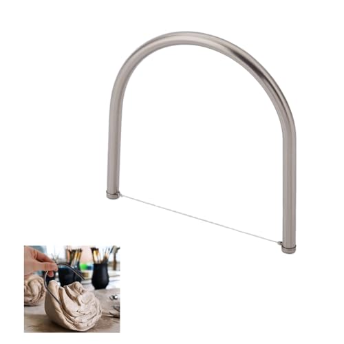 UNICRAFTALE - UNICRAFTALE Outil de Coupe D'Angle Acier Inoxydable pour Argile Coupe Fil Coupe Arche Outil de Sculpture en Argile de Poterie Modelage D'Argile Céramique pour Poterie Céramique et Sculpture - -3%
