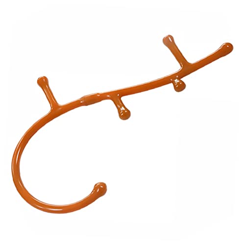 Outil de massage d'acupuncture ergonomique en PP Healvian marron pour libérer les noeuds du corps