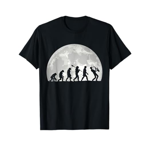 Evolución del hombre Saxofón Música Luna Vintage Saxofonista Camiseta