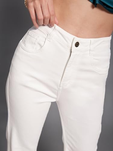 Image of Miss Chase Women's Wide-Leg High-Rise Regular-Length Stretchable Shaping Denim Jeans