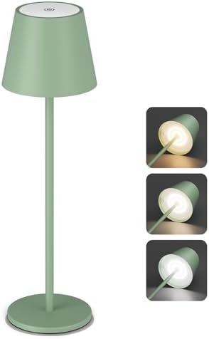 BRILONER LED Tischlampe Kabellos - Dimmbar Und Höhenverstellbar