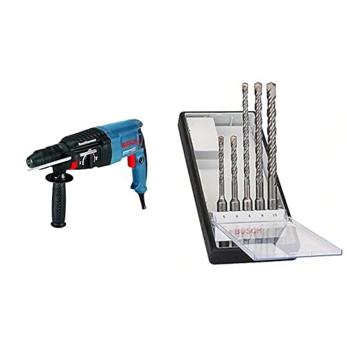 Perforateur SDS Plus à mandrin interchangeable Bosch GBH 2-26 F avec forets béton Robust Line