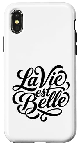 La Vie Est Belle �t�����X�̐l���͔������r�{ �X�}�z�P�[�X iPhone X/XS �p