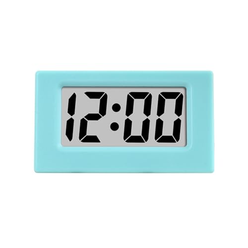 Fnfhsa Mini Clock Triangle LED Screen Lectronic Digital Alarm Screen Desktop Clock for Home Office Table Bedroom Decor Easy to Use Blue
