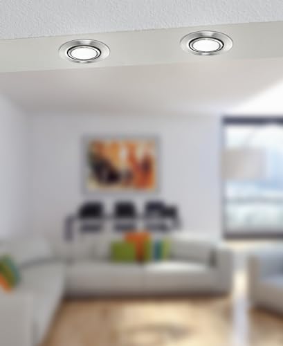EGLO Set of 2 LED light bulbs, GU5,3 reflector lamps, 5.2 watts each (equivalent to 50 watt), 450 lumen, warm white glow - Image 2