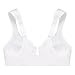 Glamorise Full Figure Plus Size Wonderwire Front-Closure Bra Underwire #1245 White