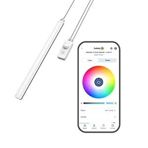 Safety 1st Connected Under Crib Smart Light Ñ Motion Activated Night Light, Dimmable and Full Color Control, Nursery and Bedroom Lighting, Wi-Fi Enabled, iOS and Android Compatible
