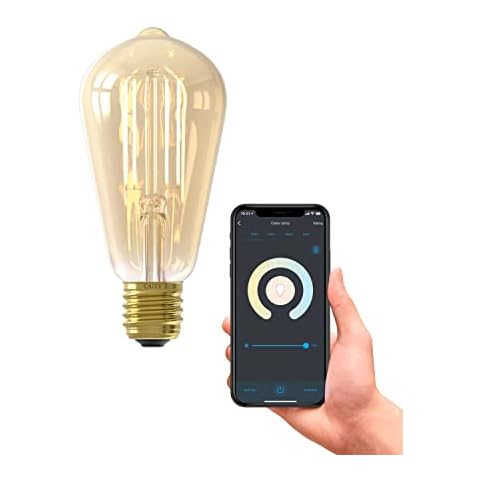 Lámpara de filamento wifi regulable CALEX con control de voz Cover