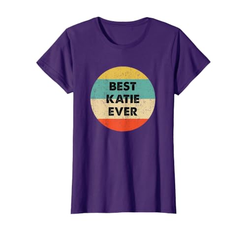 Katie Name T-Shirt, Women, Purple, XX-Large