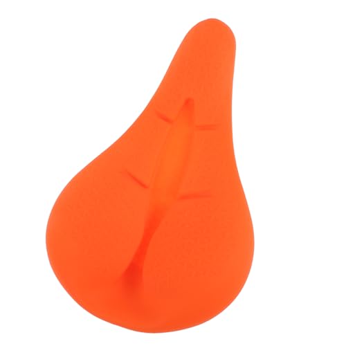 Coussin de selle de vélo d'appartement 28 cm housse imperméable orange rembourrée