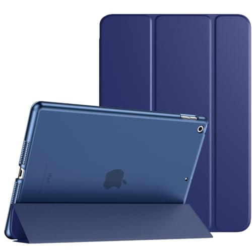 TiMOVO Coque pour iPad 9ème Génération 2021/iPad 8ème Génération 2020/iPad 7ème Génération 2019,Housse Étui avec Translucide Givré Rigide Protégé Pochette 10,2 Pouces, Bleu Marin