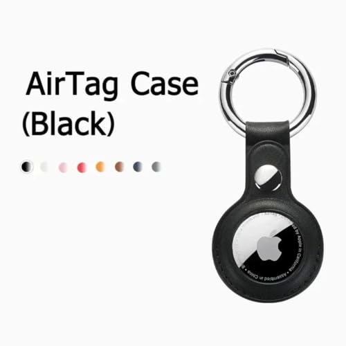 Kit Chaveiro para AirTag - 2 ou 3 Unidades - Couro Sintético Premium - Azul, Preto ou Marrom (3un (P