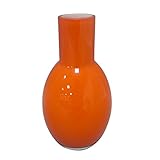 cristal uberfang mundgeblasen Überfang-Vase, orange, DAISY