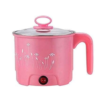 M-SIS Electric 1.5 Liters Multi Cooker Kettle, Concealed Base, Noodle Maker Egg Boiler Vegetable & Rice Cooker, Steamer, Stainless Steel & Plastic, Outer Lid (ELECTRIC POT- Multi color)