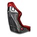 BULL BOOST PERFORMANCE Adjustable Diamond Luxury Racing Lowered Ultra Max Bucket Seat w/Sliders SINGLE RED