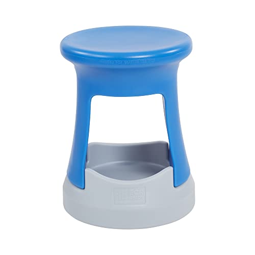 Image of ECR4Kids Active Storage Wobble Stool, 18in Seat Height, Childrens Furniture, Blue /Light Grey