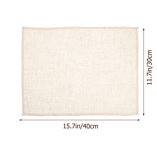 Manteles individuales prácticos PRETYZOOM servilletas de lino antimanchas para comedor 3