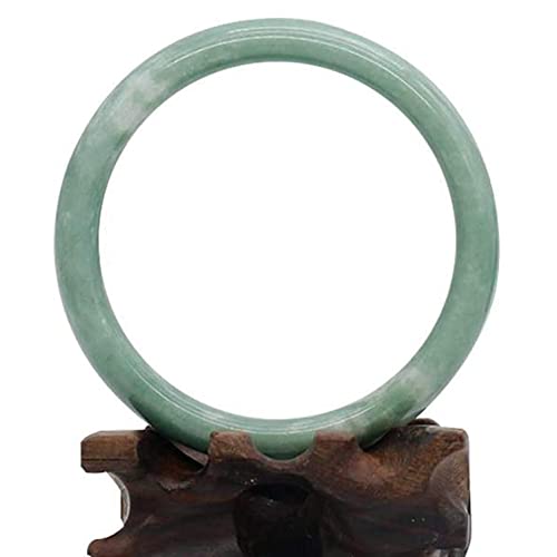 Bracelet en jade véritable de qualité supérieure avec émeraude et son écrin de prestige