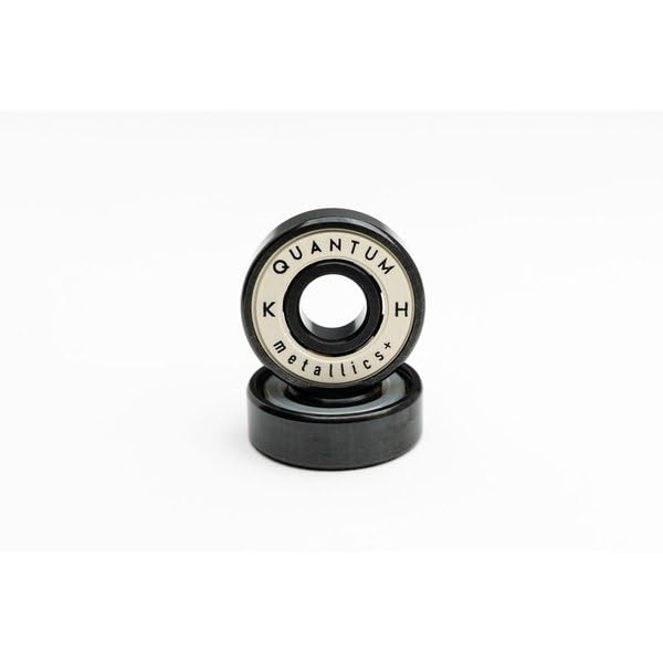 Quantum Bearing Science Hoefler Metallics Plus White/Black Skateboard Bearings