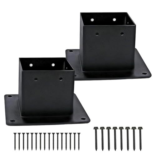 Base para poste de 10x10 cm contra el balanceo de estructuras en cenadores y vallas de jardín