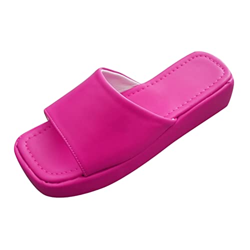 Sandales décontractées rose bonbon pour un été mode et relax