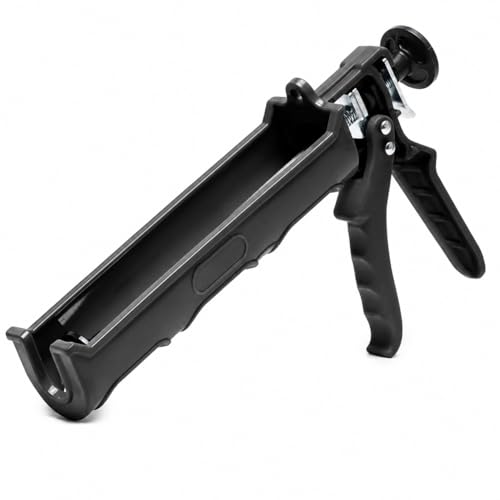 Pistolet professionnel pour appliquer des silicones et des scellants, stuttura en plastique si haute épaisseur et mécanique en métal. Prend en charge des...
