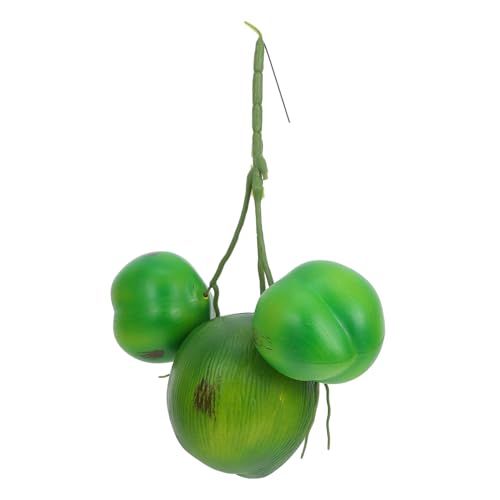 Gogogmee 1 Bunch Artificial Coconut Farmhouse Simulated Fruit Artificial Plant Hawaiian Decorations Realistic Coconut Realistic Fruit Simulation Banquet Gift Fake Fruit Plastic