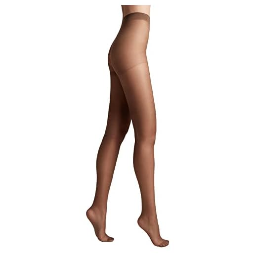Conte elegant Pantis mujer seda mate - pantys finos reforzados pantys mujer extremadamente flexibles - NUANCE 15 color marrón talla 5