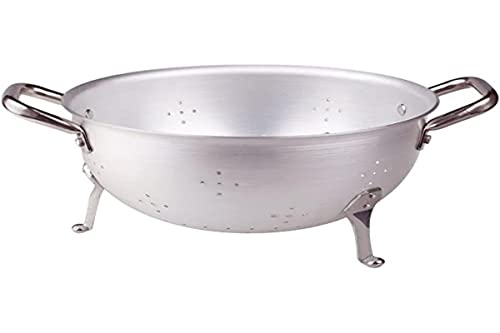 Ollas Agnelli pcmx01520 Colador a 3 pies Aluminio con 2 Asas Acero Inoxidable, 20 cm