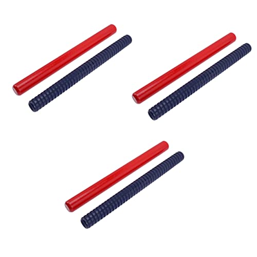 Vaguelly 6 Pcs Rhythm Stick Child Wood Rattle Wooden #TOP3