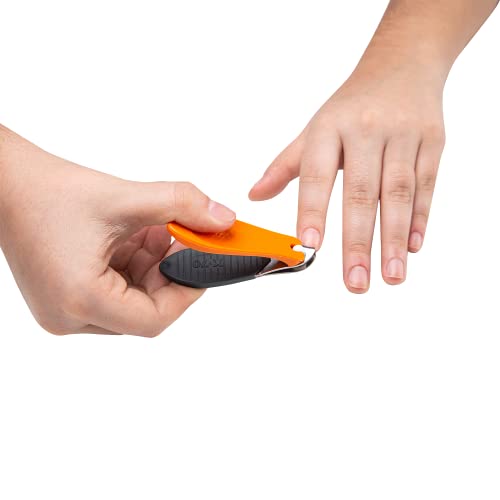 Unhex - X70 Ergonomic Nail Clipper - Anti-Slip Grip, Nail And Toenail Clippers, Lightweight Cutters, Stainless Steel Blades - Self Care, Manicure And Pedicure, Sterilizable - Grey/Orange #TOP2