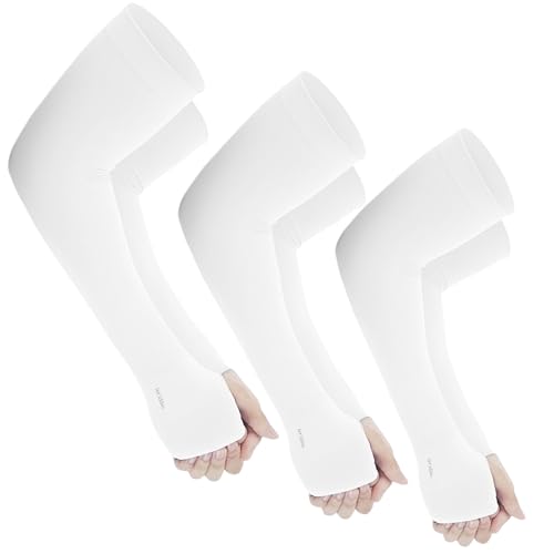 Image of Yuneek Arm Sleeves For Men & Women UV Sun Protection, UPF 50 Cool Arm Hand Cover Unisex For Bike ride,Golf,cricket,cycling,yoga,gym Sports