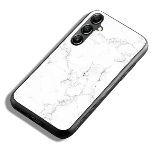 Image of COLORflow Back Cover Compatible with Samsung Galaxy A14 5G / 4G | White Marble | Shockproof TPU Bumper Cover with Camera Protection Back Cover Compatible with Samsung Galaxy A14 5G / 4G