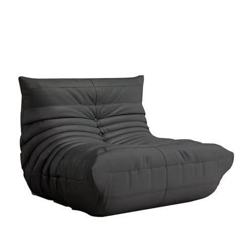 XUXIAO Sofá de Suelo, sillón de Chimenea, sofá sin Patas, sofá Perezoso, Asiento de salón de diseño ergonómico, para Dormitorio y Sala de Estar, reclinable Grey