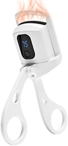Heated Eyelash Curlers, Rechargeable Heated Lash Curler, 3 Heating Modes with Digital Display, Handheld Electric Eyelash Curler, Quick Natural Curling Eye Lashes for Long Lasting