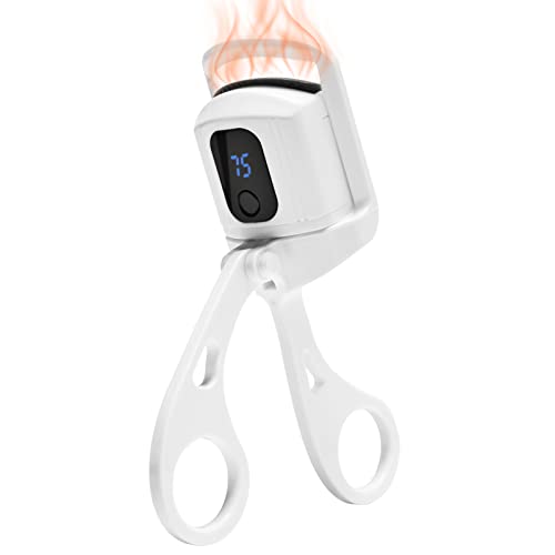 Heated Eyelash Curlers, Rechargeable Heated Lash Curler, 3 Heating Modes With Digital Display, Handheld Electric Eyelash Curler, Quick Natural Curling Eye Lashes For Long Lasting #TOP2