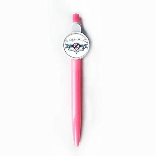 Stylo à bille rétractable blason médiéval chevalier Europe encre bleue
