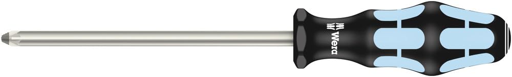 Wera 3355 Pz Kraftform Stainless Steel Lasertip Pozidriv Screwdriver, Pz 3X150mm, 05032033001 4013288107466
