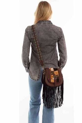Scully Women's Patchwork Fringe Crossbody Bag - B3612