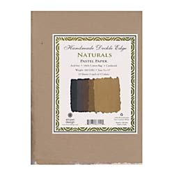 Shizen Design, Deckle Edge Paper, Natural Color Pack, 25 Sheets, 9x12 Inches SA-820