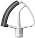 OrangeClub Robot de cocina para accesorios KitchenAid 4,5-5 qt, batidora plana flexible, metal